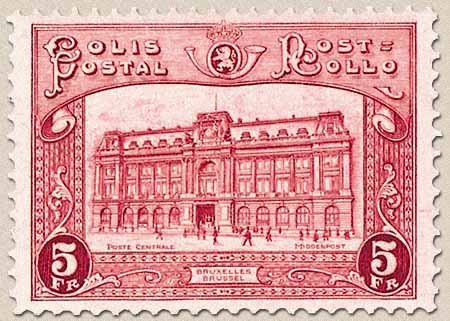 Railway Stamp: Main Postoffice in Brussels
