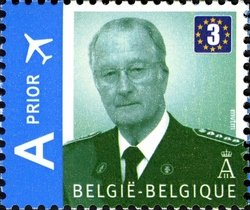 Stamp, Royal Effigy, Belgium,  , Royalty, Kings, Aviation, Aircrafts