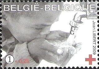Stamp, Belgian Red Cross: Water, Belgium,  , Red Cross and Red Crescent, Hands