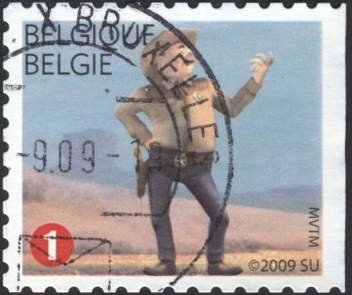 Stamp, Lambik Selfadhesive Right unperforated, Belgium,  , Comics