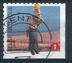 Stamp, Aunt Sidonia Selfadh. Right + Bottom imperf, Belgium,  , Comics