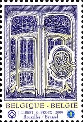 Stamp, Major town houses of the Architect Victor Horta in Brussels, Belgium,  , Anniversaries and Jubilees