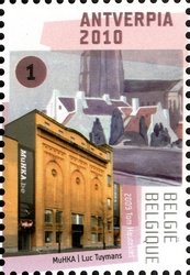 Stamp, Antwerpia 2010 - Painting, Belgium,  