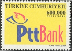 Stamp, PTT Bank, Turkey,  