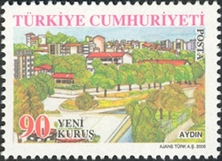 Stamp, Provinces of Turkey - Aydin, Turkey,  