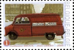 Stamp, Bedford (1960's), Belgium,  , Transport