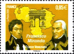 Joint Issue France - Venezuela - Francisco Miranda