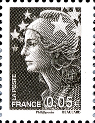 Stamp, The Colours of Marianne, France,  