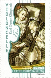 Stamp, Music, France,  