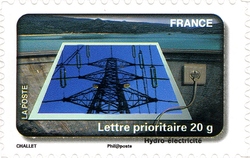 Stamp, Water Protection, France,  
