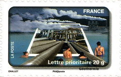 Stamp, Water Protection, France,  