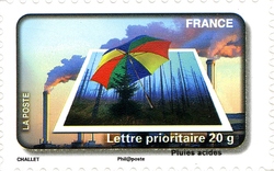 Stamp, Water Protection, France,  