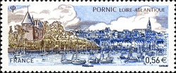 Stamp, Pornic, France,  