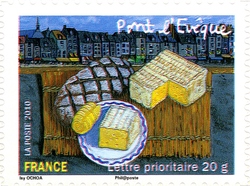 Stamp, Regional flavours - Basse-Normandie - Pont l’Evêque, France,  