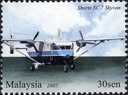 Air Transportation in Malaysia - Shorts SC7 Skyvan