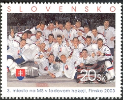 3rd place at the World Championship in Ice Hockey. Finland 2003