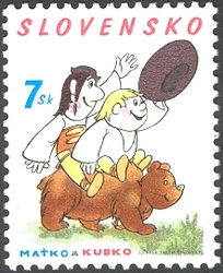 Stamp, Fairy Tales Characters - Mat'ko and Kubko, Slovakia,  