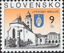Stamp, Liptovsky Mikuláš, Slovakia,  