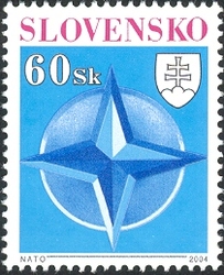 Stamp, Entry into NATO, Slovakia,  