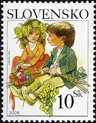Stamp, Easter 2006 - The Celebration of Spring, Slovakia,  