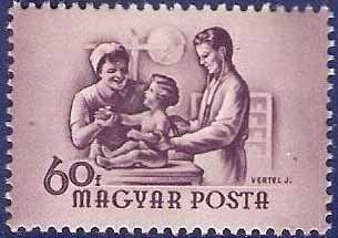 Medical examination of a baby