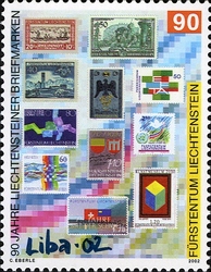 Liba 02 - 90 Years of Liechtenstein stamps
