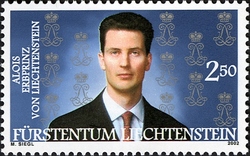 Stamp, Hereditary Prince and Princess, Liechtenstein,  