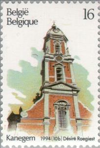 Stamp, Kanegem, Belgium,  , Tourism, Towers, Buildings, Churches - Cathedrals - Basilicas - Chapels