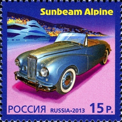 Joint issue of Russia and Monaco - History og Automobile Production - Sunbeam Alpine