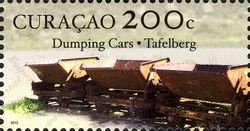 Railway Curacao - Dumping Cars Tafelberg