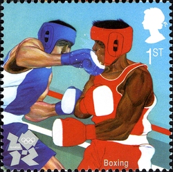 Stamp, The Olympic and Paralympic Games - Boxing, United Kingdom of Great Britain & Northern Ireland,  