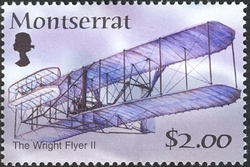 Stamp, Centenary of Aviation - The Wright Flyer II, Montserrat,  