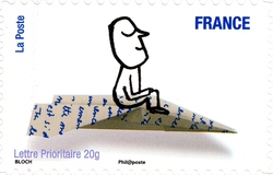 Stamp, Smiles, France,  