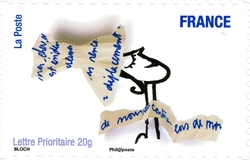 Stamp, Smiles, France,  