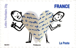 Stamp, Smiles, France,  