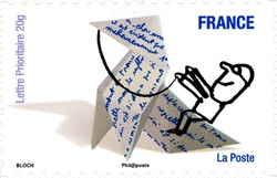 Stamp, Smiles, France,  