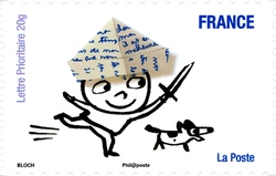 Stamp, Smiles, France,  