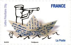 Stamp, Smiles, France,  