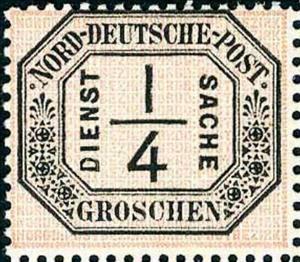 Stamp, Numeral in frame, German States,  