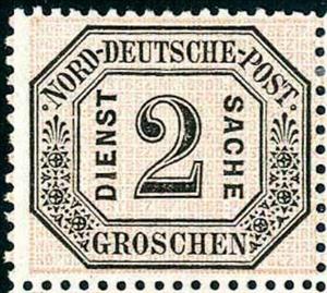 Stamp, Numeral in frame, German States,  