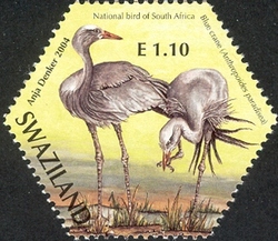 SAPOA Joint stamp issue - Blue Crane (South Africa bird)