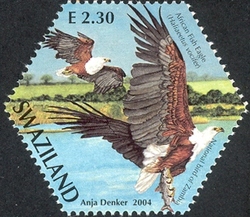 Stamp, SAPOA Joint stamp issue - African Fish Eagle (Zambia bird), Swaziland,  