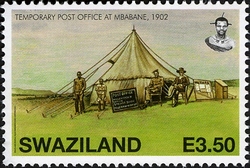 Swaziland Postal History - Temporary Post Office in Mbabane 1902