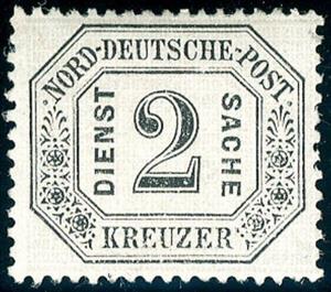 Stamp, Numeral in frame, German States,  