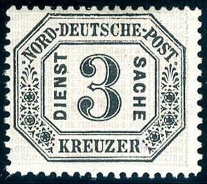 Stamp, Numeral in frame, German States,  