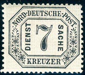 Stamp, Numeral in frame, German States,  