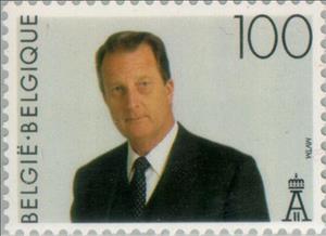 Stamp, King Albert II, Belgium,  , Heads of State, Kings