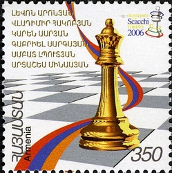 Stamp, Armenia is a Champion of the 37th World Chess Olympiad, Armenia,  