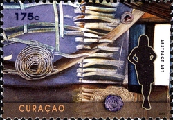 Stamp, Abstract Art, Curaçao,  