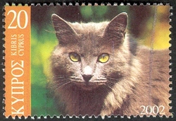 Stamp, Cats, Cyprus,  